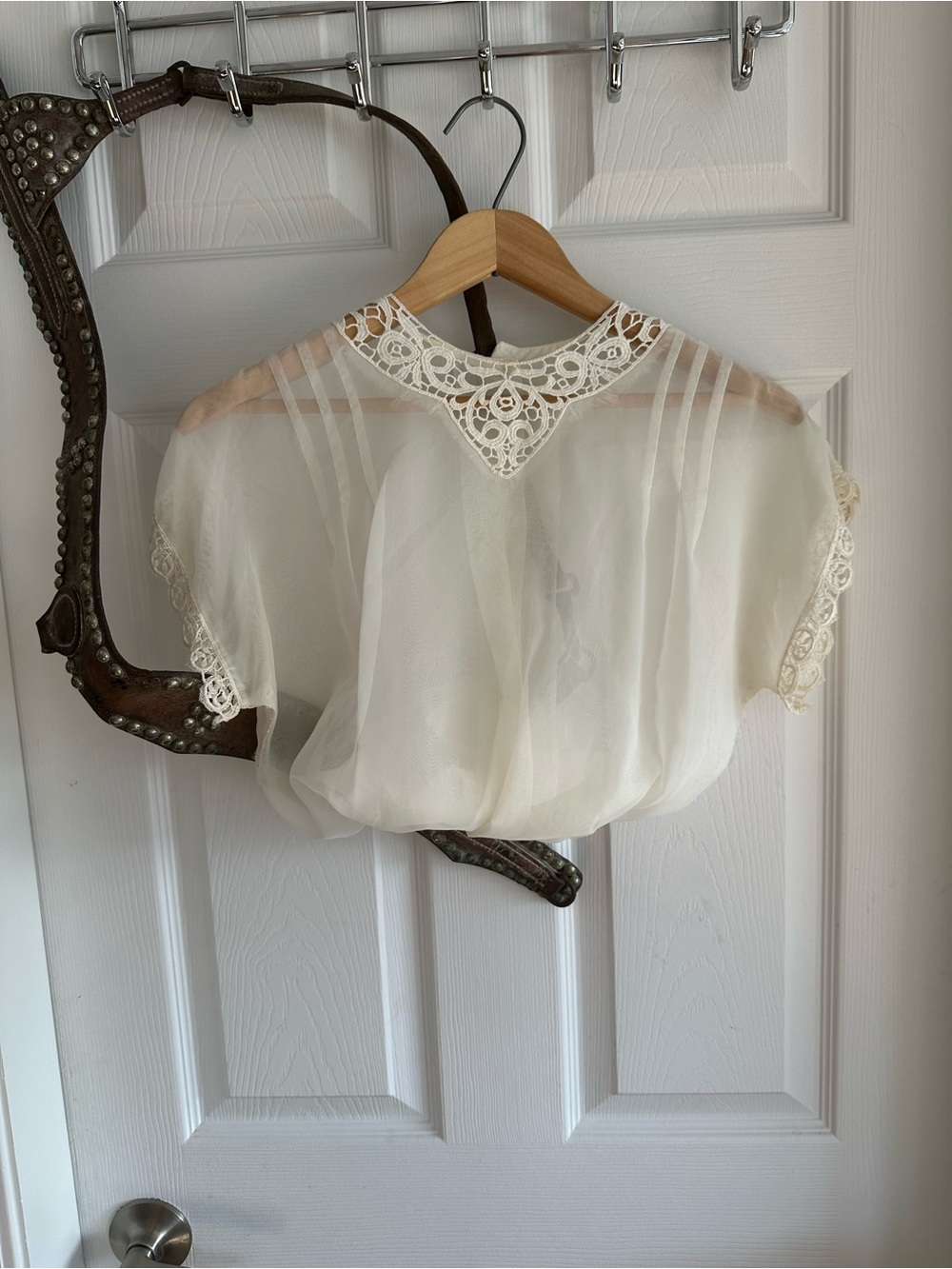Antique Lace Blouse Handmade As Is